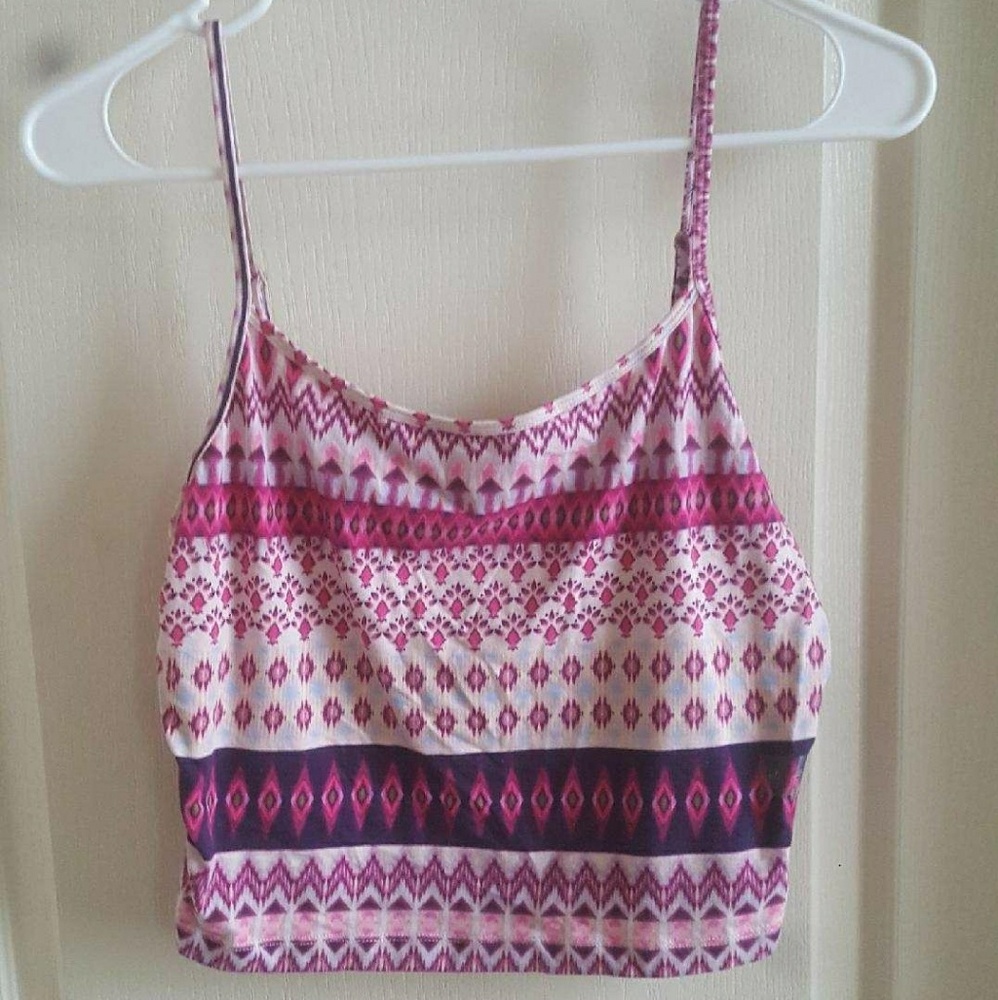 Net Purple Crop Top
